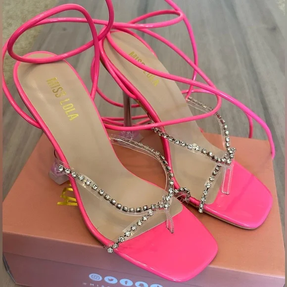 PINK HEELS (NWOT) - Picture 4 of 8